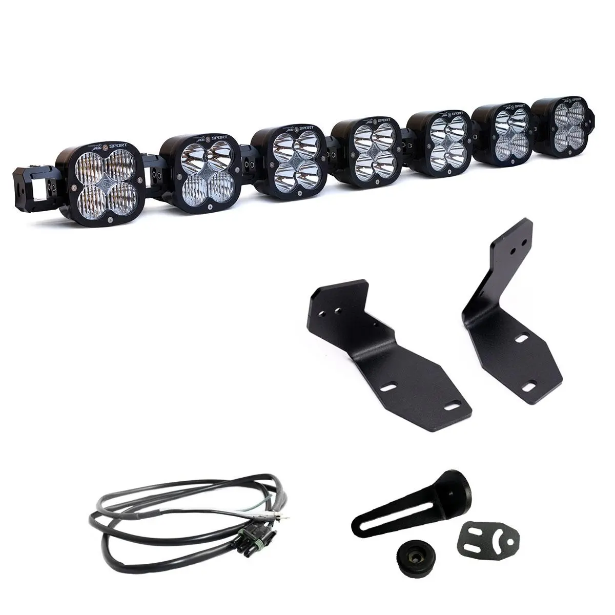 7Xl Linkable Bumper Light Kit 2023-On Ford F-250/350 Super Duty Light Pattern: Multi-Pattern Clear Upfitter 1