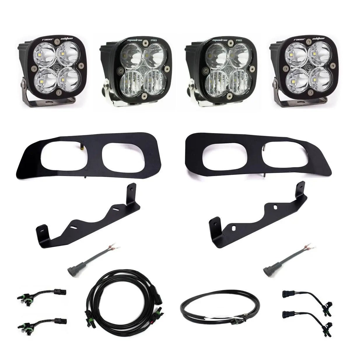 Ford Super Duty 2023-On  Dual Unlimited Fog Pocket Upfitter Kit Baja Designs 1