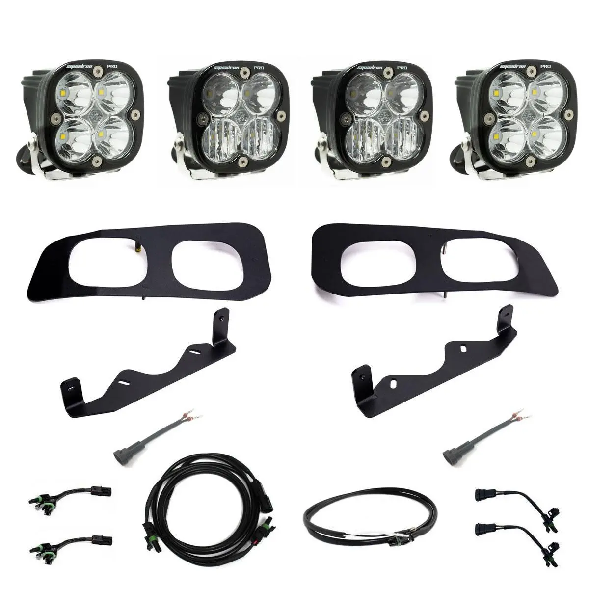 Ford Super Duty 2023-On  Dual Pro Fog Pocket Upfitter Kit Baja Designs 1