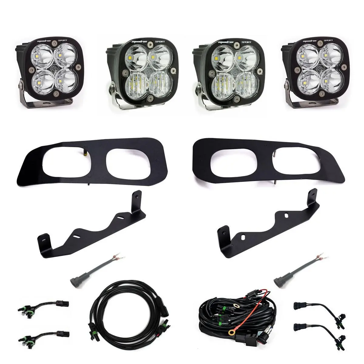 Ford Super Duty 2023-On  Dual Sportsmen Fog Pocket Kit Baja Designs 1