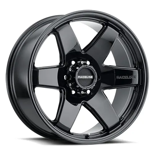 Aluminum Wheels 17X9 Addict 942B Gloss Black Multi Spoke -12 Offset 6 On 139.7 Bolt Pattern 106.1 Bore Raceline 1