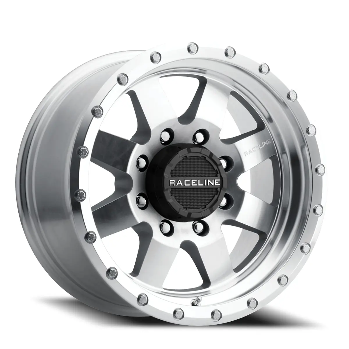 Aluminum Wheels 17X9 Defender 935Mc Machined Silver -12 Offset 8 On 170 Bolt Pattern 130.81 Bore Raceline 1