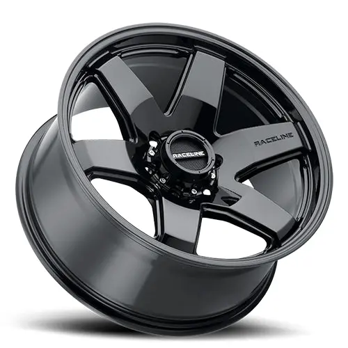Aluminum Wheels 16X8 Addict 942B Gloss Black Multi Spoke 0 Offset 5 On 139.7 Bolt Pattern 106.5 Bore Raceline 2