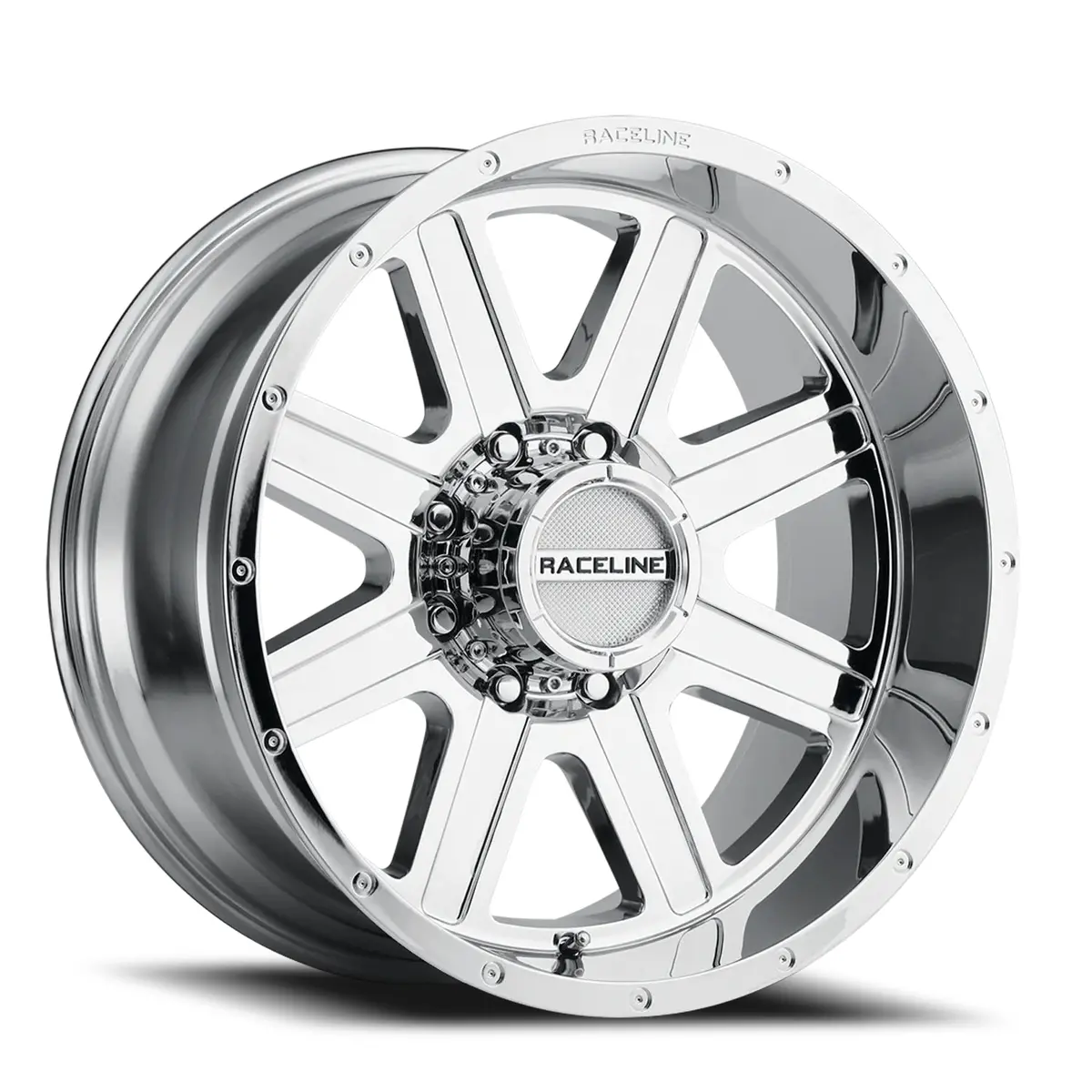 Aluminum Wheels 17X9 Hostage 940C Chrome 0 Offset 6 On 135 Bolt Pattern 87.1 Bore Raceline 1