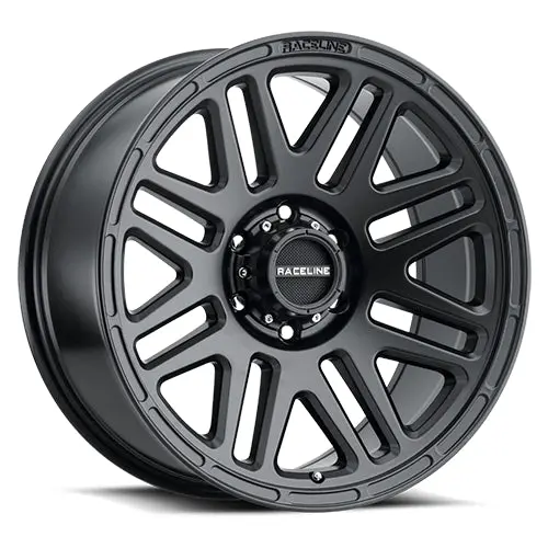 Aluminum Wheels 20X9 Outlander 944B Satin Black -12 Offset 8 On 165.1 Bolt Pattern 125.2 Bore Raceline 1