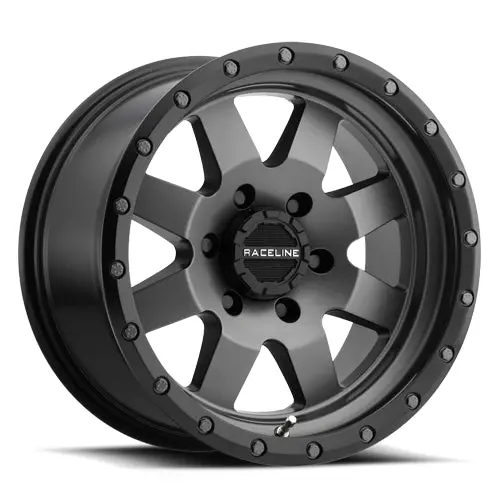 Aluminum Wheels 17X9 Defender 935G Gunmetal Gray Multi Spoke -12 Offset 5 On 127 Bolt Pattern 83.82 Bore Raceline 1