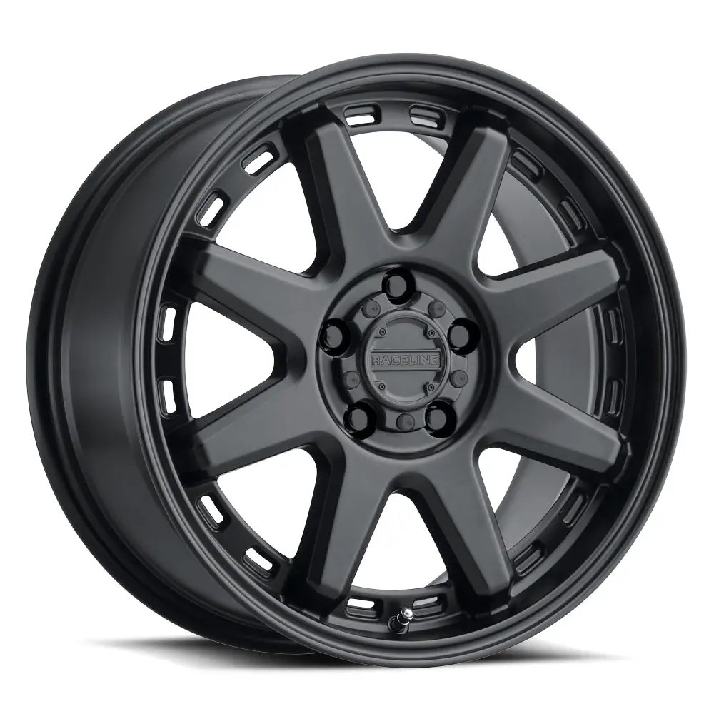 Aluminum Wheels 15X8 Scout 947B Satin Black -24 Offset 5 On 139.7 Bolt Pattern 106.5 Bore Raceline 1