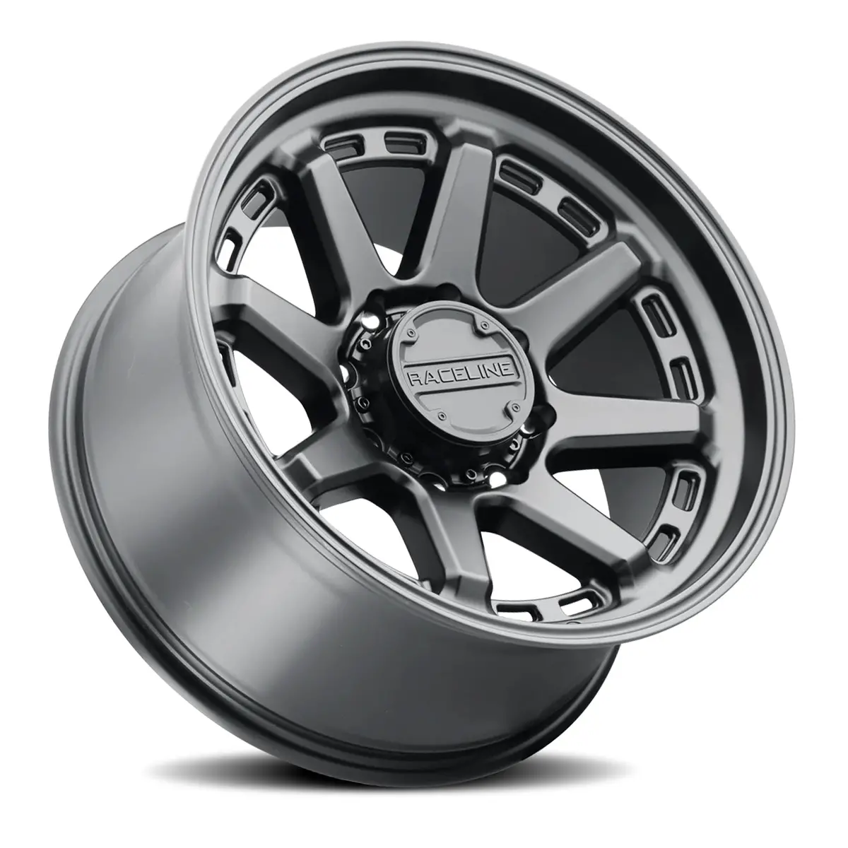 Aluminum Wheels 18X9 Scout 947B Satin Black -12 Offset 8 On 165.1 Bolt Pattern 125.2 Bore Raceline 2