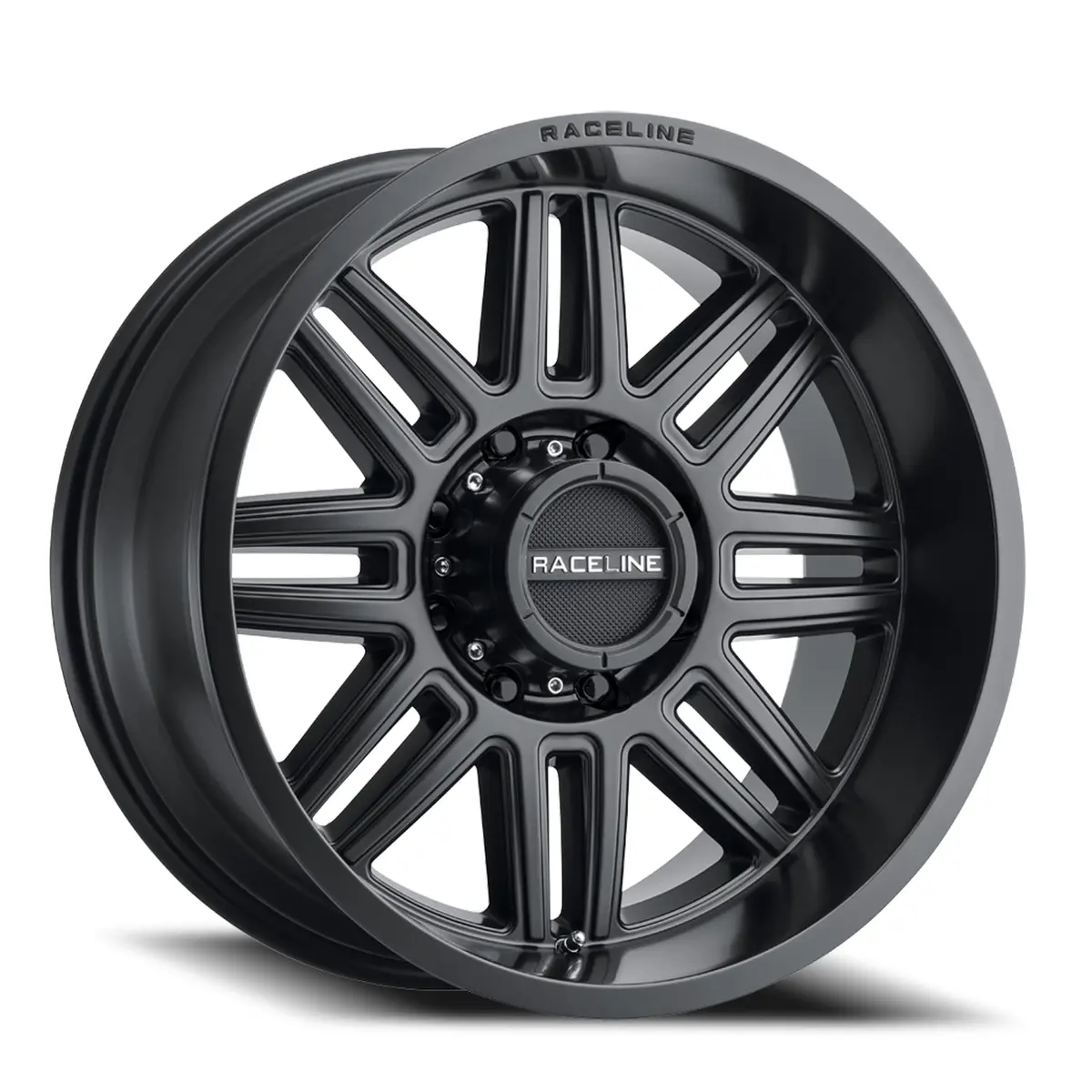 Aluminum Wheels 20X10 Split 948B Satin Black -19 Offset 8 On 180 Bolt Pattern 124.2 Bore Raceline 1
