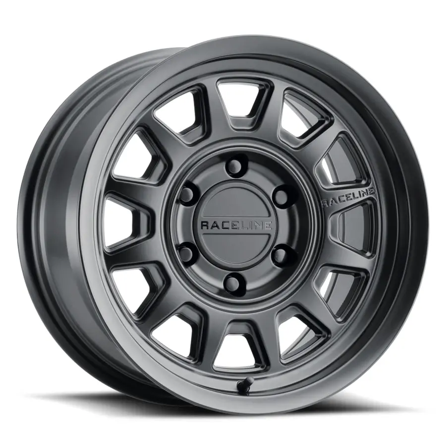 Aluminum Wheels 17X8.5 Aero Hd 952B Satin Black 0 Offset 6 On 120 Bolt Pattern 78.1 Bore Raceline 1