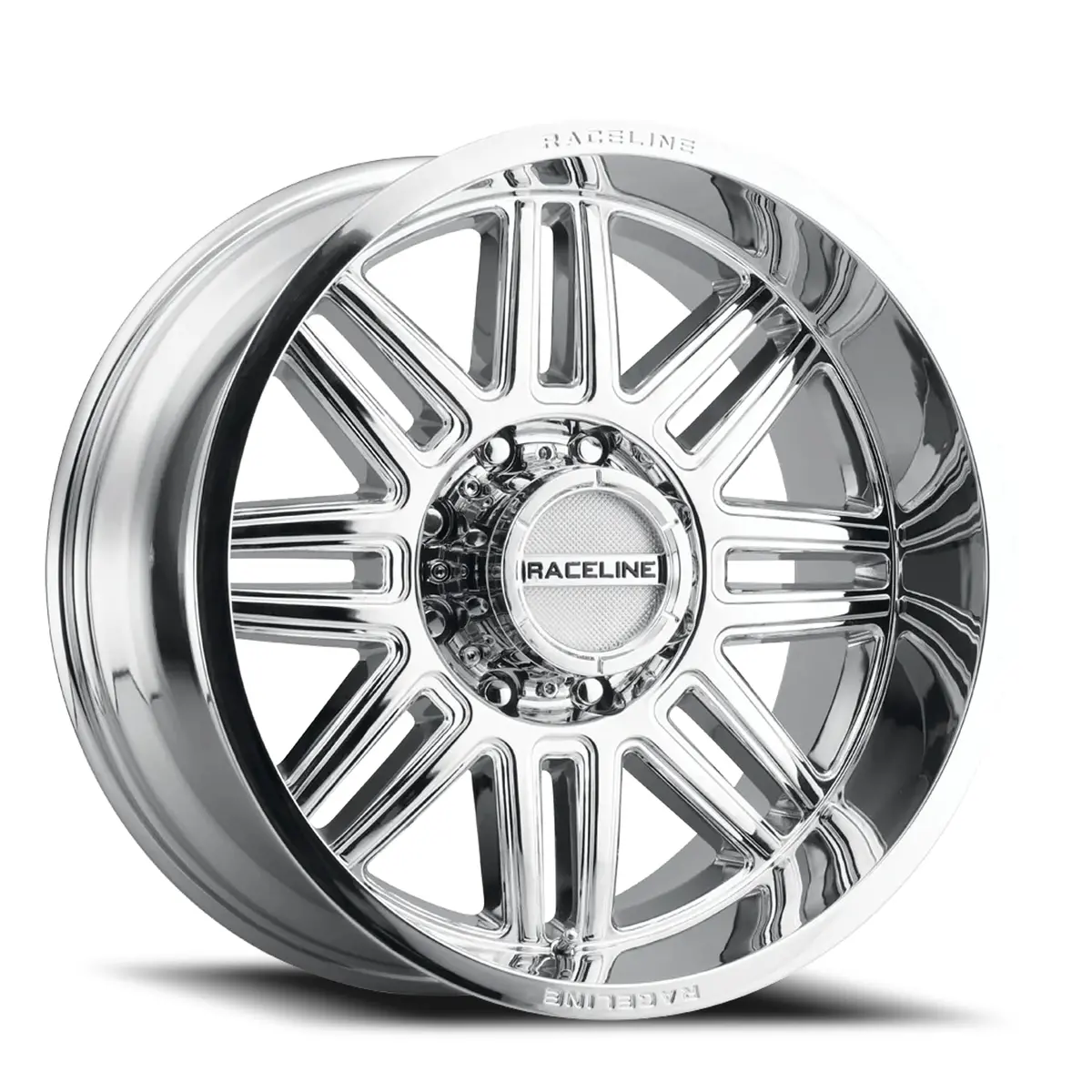 Aluminum Wheels 17X9 Split 948C Chrome -12 Offset 6 On 139.7 Bolt Pattern 106.1 Bore Raceline 1