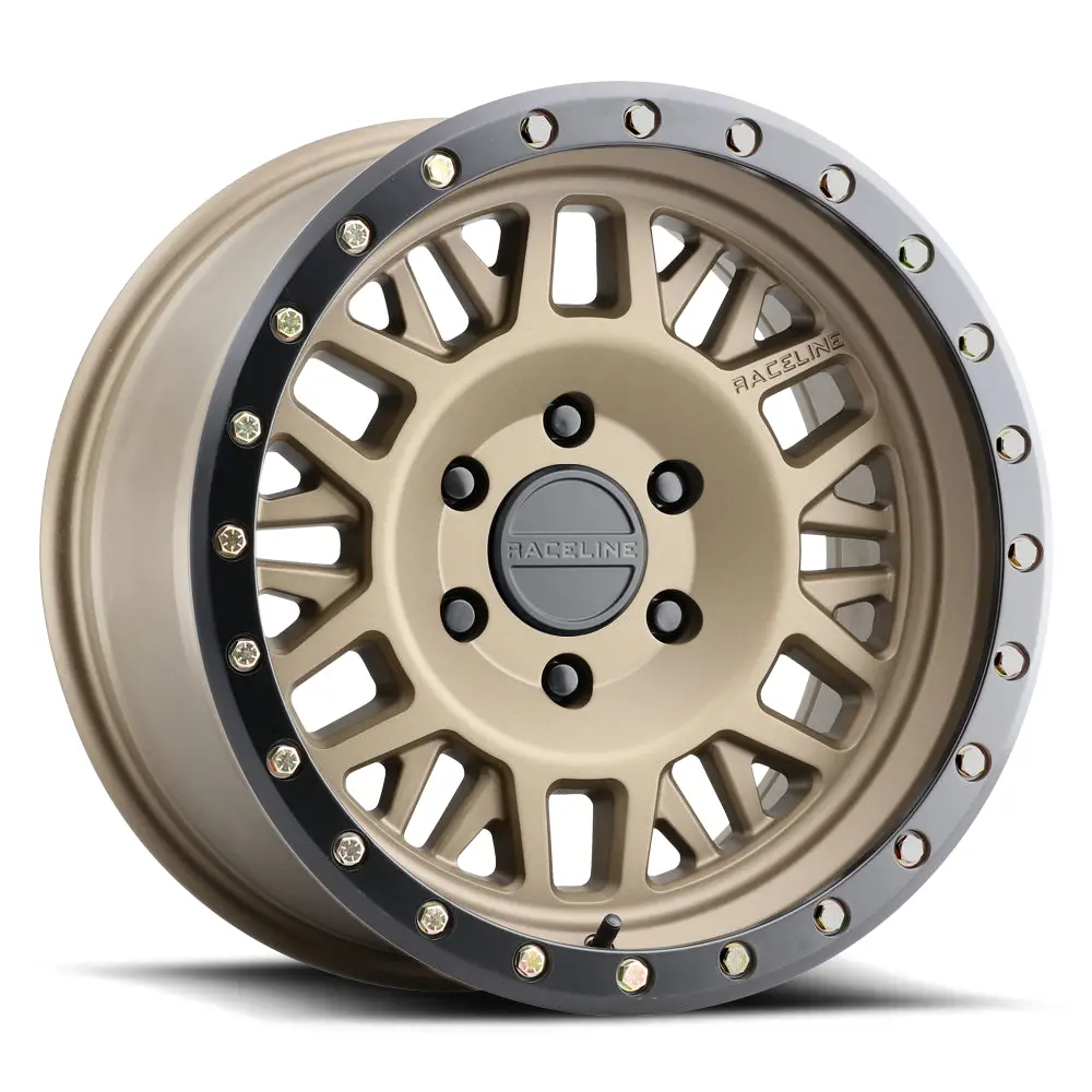 Aluminum Wheels 16X8 Ryno 951Bz Textured Bronze Gold 0 Offset 5 On 114.3 Bolt Pattern 72.62 Bore Raceline 1