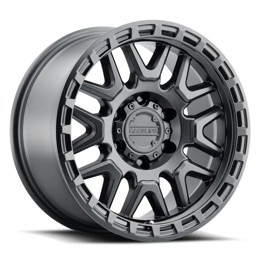 Aluminum Wheels 17X9 Krank 953B Satin Black -12 Offset 8 On 170 Bolt Pattern 125.2 Bore Raceline 1