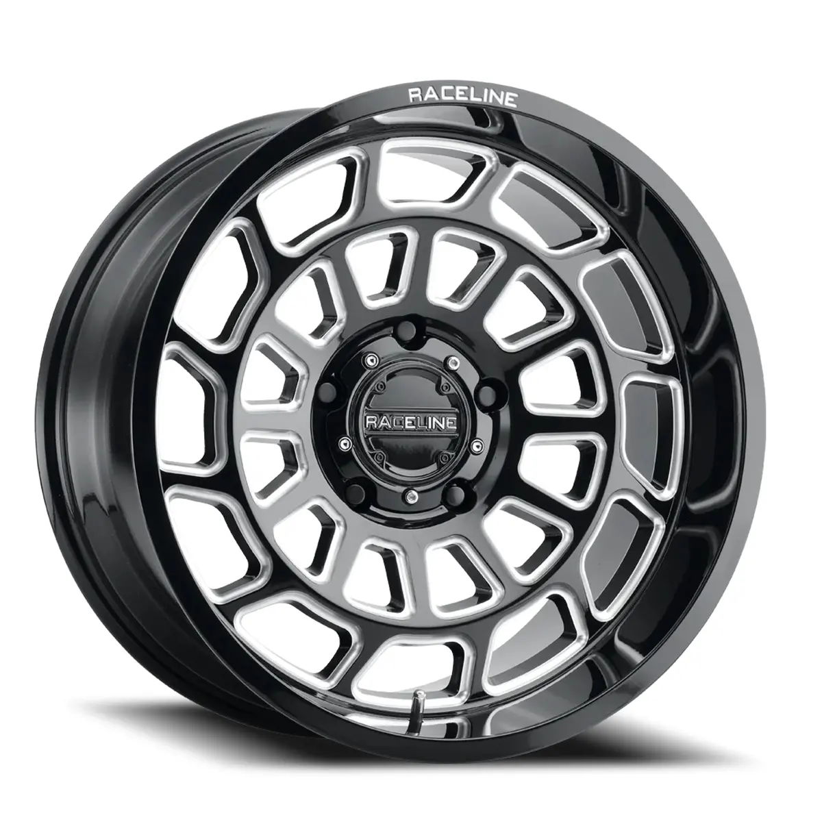 Aluminum Wheels 22X12 Warp 955M Milled Gloss Black -44 Offset 6 On 139.7 Bolt Pattern 106.1 Bore Raceline 1