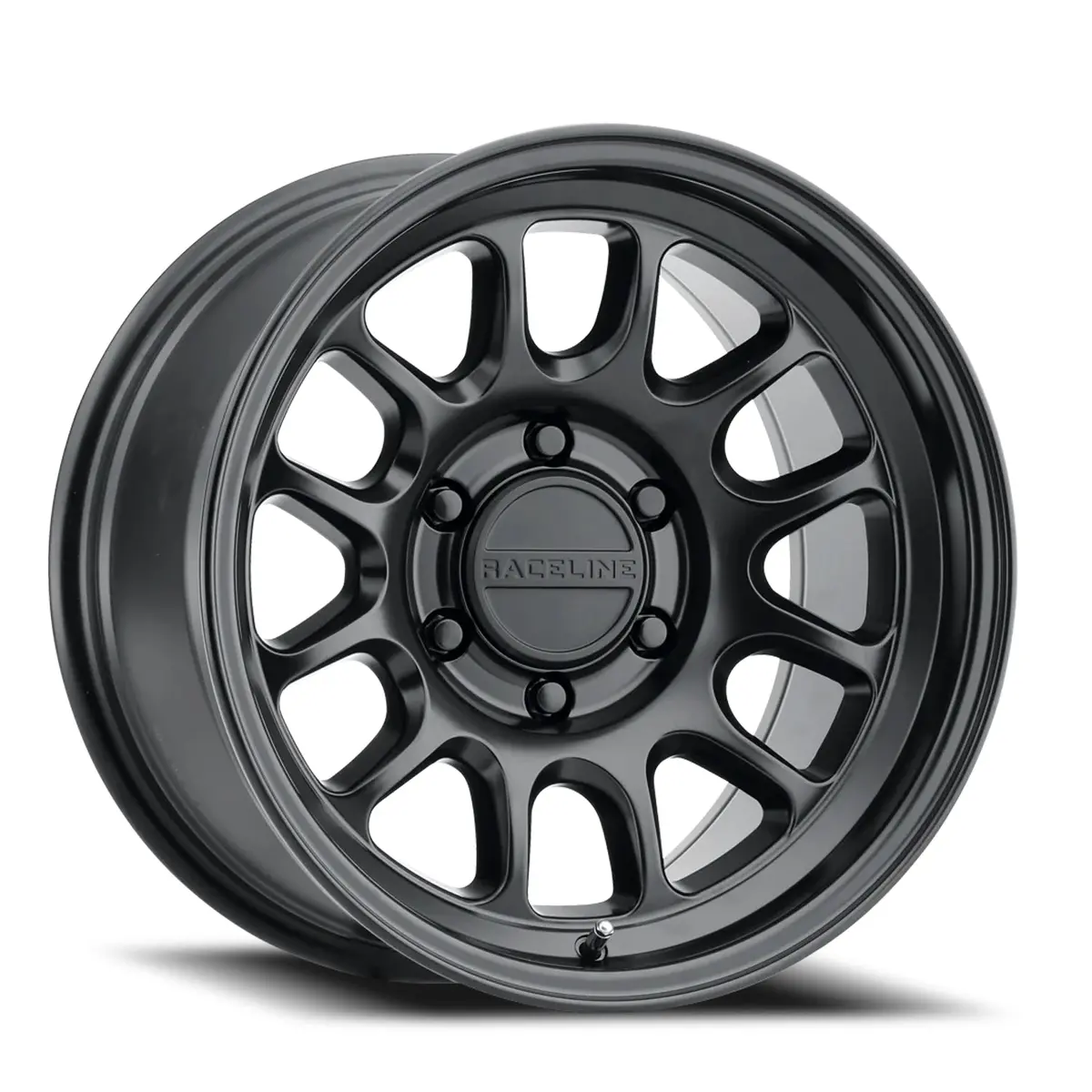 Aluminum Wheels 17X9 Rogue 958B Satin Black -12 Offset 6 On 139.7 Bolt Pattern 106.1 Bore Raceline 1