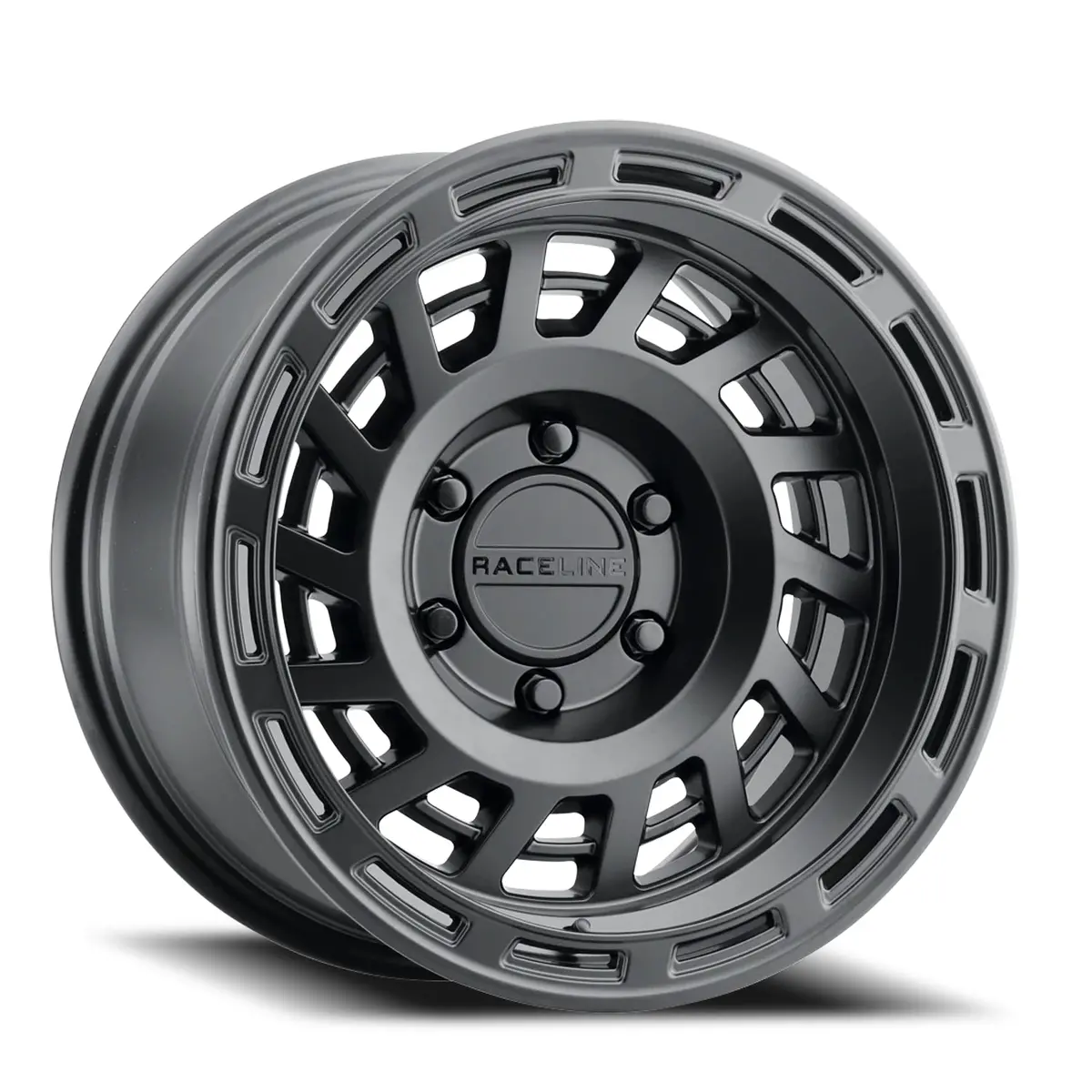 Aluminum Wheels 17X9 Halo 957B Satin Black -12 Offset 6 On 139.7 Bolt Pattern 106.1 Bore Raceline 1