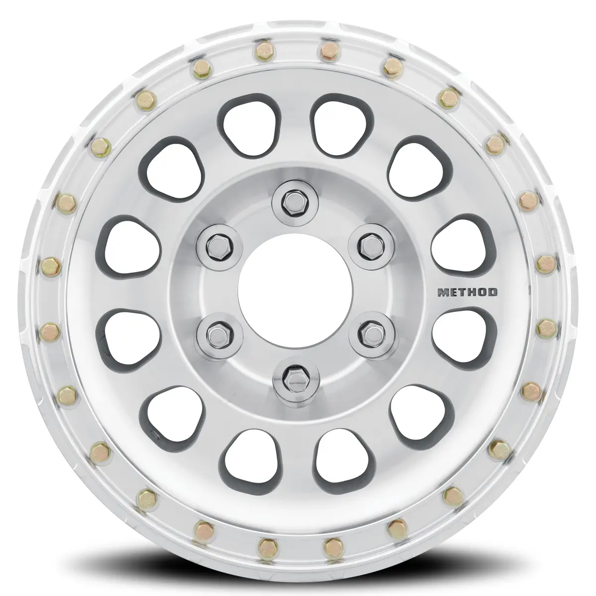 Method 17X9 Beadlock Mr103 Bolt Pattern 6 On 165.1 Offset 25 Lip Size 1.26 Raw Machined Aluminum Wheel 2