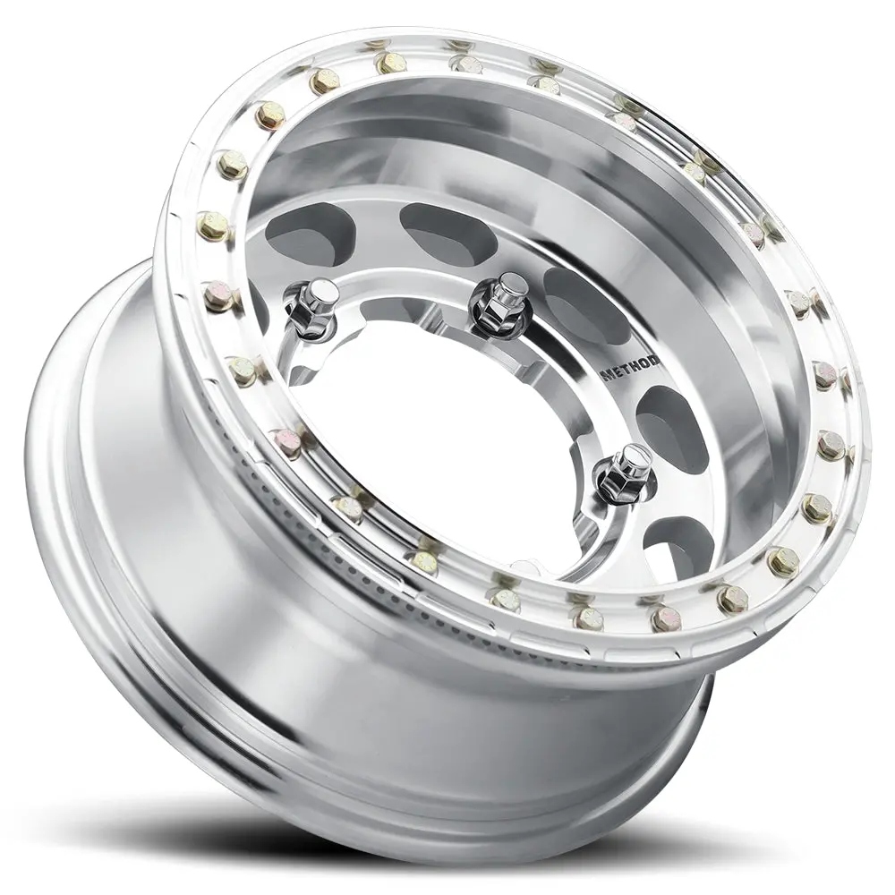 Method 17X8 Buggy Beadlock Mr103 Bolt Pattern 5 On 205 Offset 0 Lip Size 2.76 Raw Machined Aluminum Wheel 2