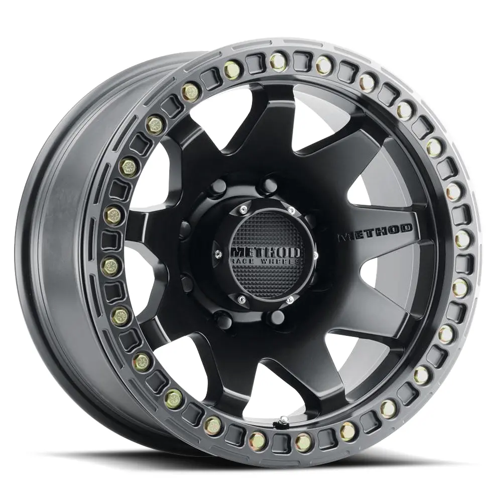 Method 17X9 Mr108 Bolt Pattern 8 On 165.1 Offset -44 Lip Size 0.63 Matte Black Mb Aluminum Wheel 1