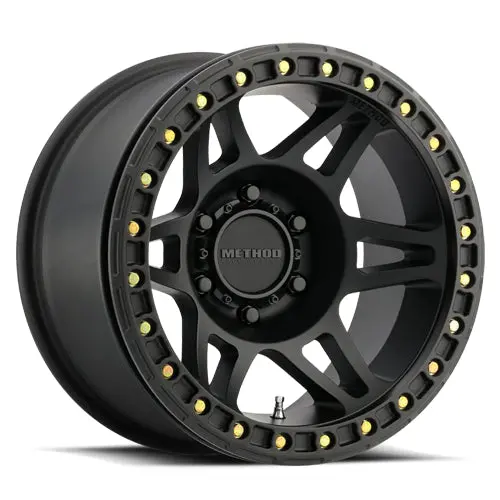 Method 17X9 Beadlock Mr106 Bolt Pattern 6 On 139.7 Offset -44 Lip Size 0 Matte Black Mb Aluminum Wheel 1