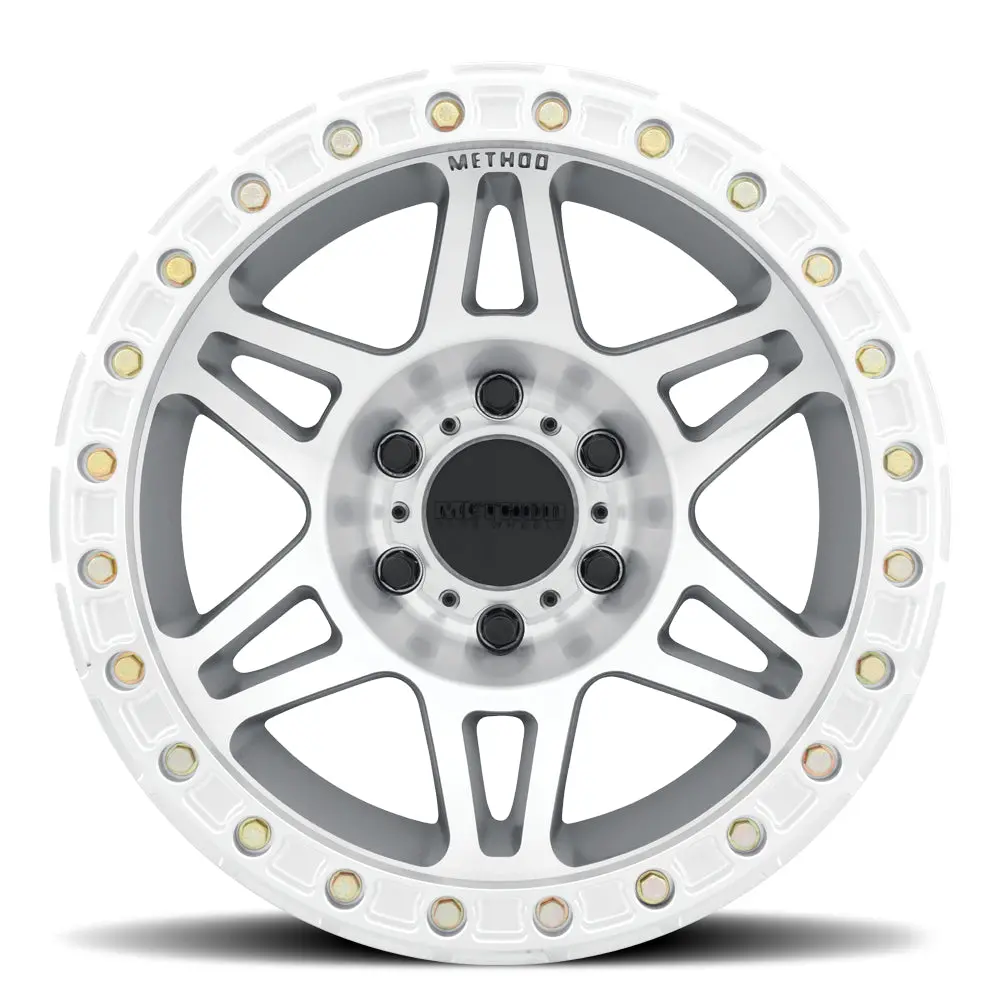 Method 17X9 Beadlock Mr106 Bolt Pattern 8 On 165.1 Offset -44 Lip Size 0 Machined Sl Clear Coat Aluminum Wheel 2