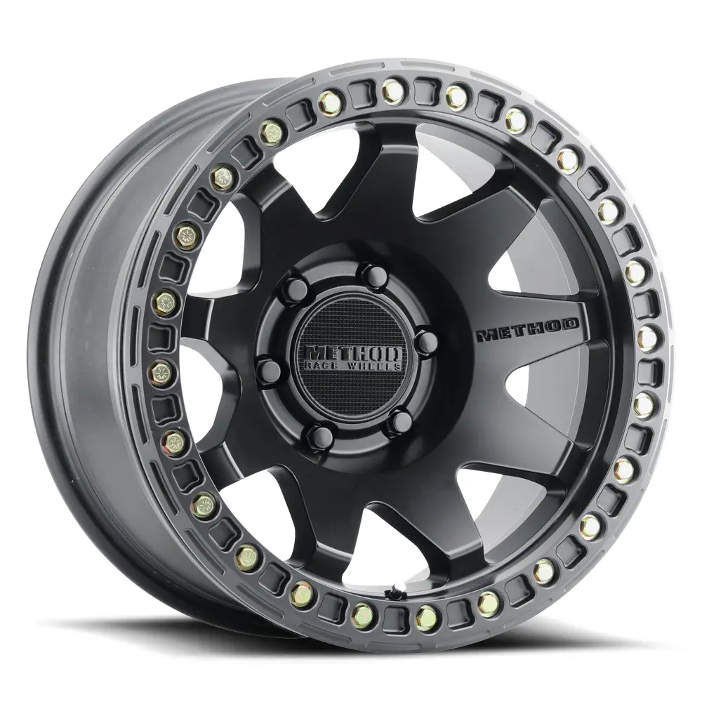 Method 17X9 Mr108 Bolt Pattern 6 On 139.7 Offset -44 Lip Size 0.63 Matte Black Mb Aluminum Wheel 1