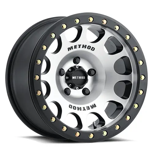 Method 17X9 Beadlock Mr105 Bolt Pattern 5 On 127 Offset -38 Lip Size 1.77 Matte Black Mbm Machined Face Aluminum Wheel 1