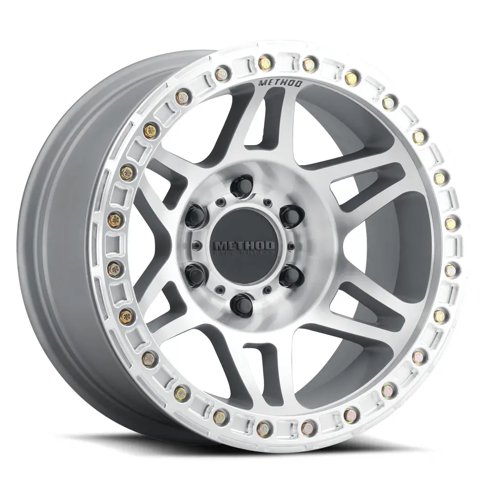 Method 17X9 Beadlock Mr106 Bolt Pattern 6 On 139.7 Offset -44 Lip Size 0 Machined Sl Clear Coat Aluminum Wheel 1