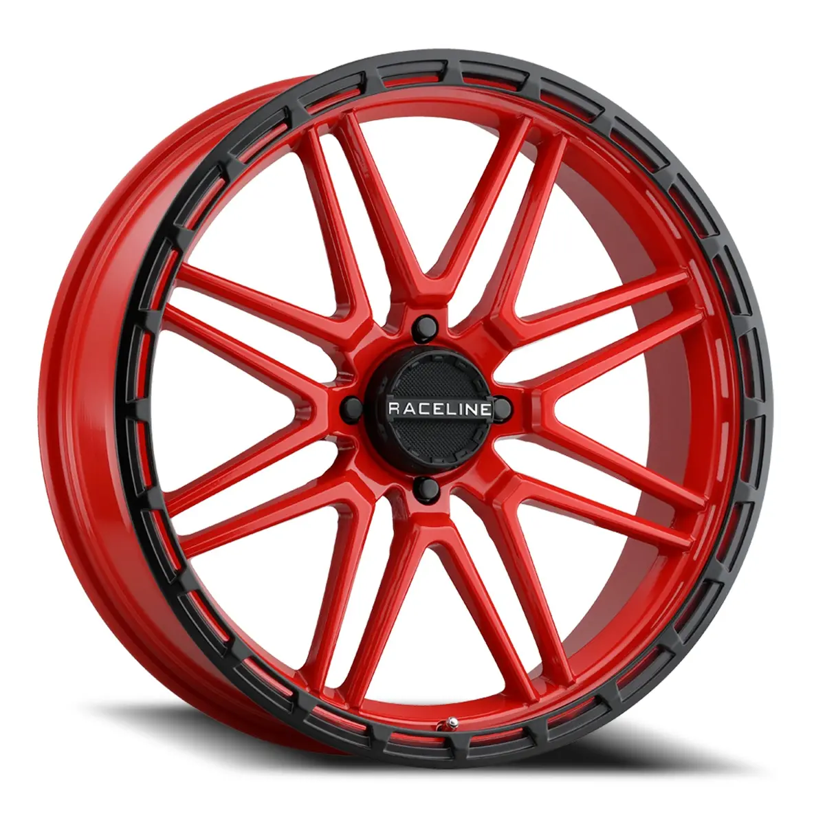Aluminum Wheels 20X7 Krank Xl Utv A11r Red Satin Black Bead Ring 0 Offset 4 On 137 Bolt Pattern 110.18 Bore Raceline 1