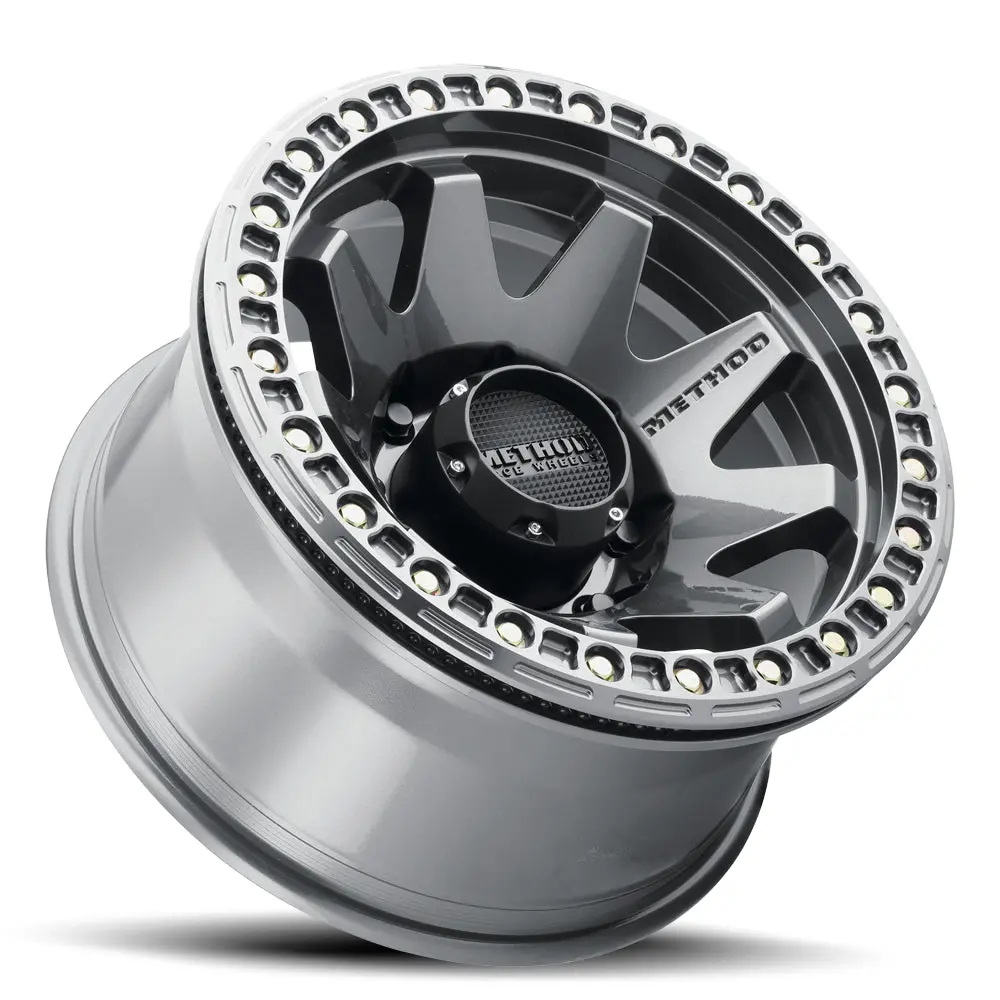Method 17X9 Mr108 Bolt Pattern 8 On 165.1 Offset -44 Lip Size 0.63 Gloss Titanium Gy Aluminum Wheel 2