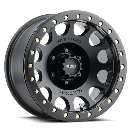 Method 17X9 Beadlock Mr105 Bolt Pattern 6 On 139.7 Offset -38 Lip Size 1.77 Matte Black Mb Aluminum Wheel 1