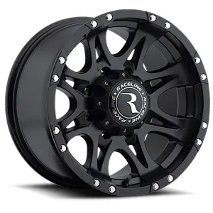 Aluminum Wheels 16X8 Raptor 981 Matte Black 0 Offset 8 On 170 Bolt Pattern 131 Bore Raceline 1