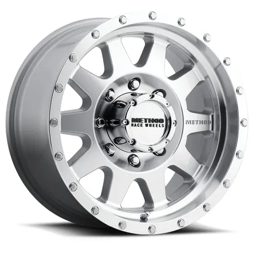 Method 17X9 The Standard Mr301 Bolt Pattern 8 On 165.1 Offset -12 Lip Size 3.46 Machined Sl Clear Coat Aluminum Wheel 1