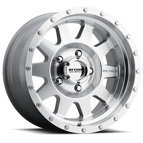 Method 17X9 The Standard Mr301 Bolt Pattern 5 On 139.7 Offset -12 Lip Size 3.46 Machined Sl Clear Coat Aluminum Wheel 1