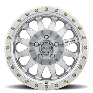 Method 20X10 Double Standard Mr304 Bolt Pattern 5 On 127 Offset -18 Lip Size 3.9 Machined Sl Clear Coat Aluminum Wheel 2