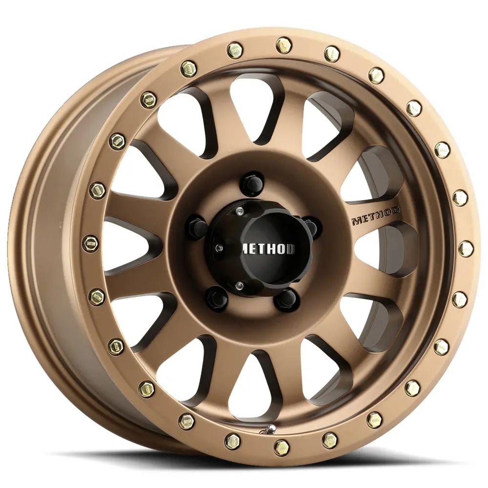 Method 17X8.5 Double Standard Mr304 Bolt Pattern 5 On 139.7 Offset 0 Lip Size 2.6 Method Bronze Brz Aluminum Wheel 1