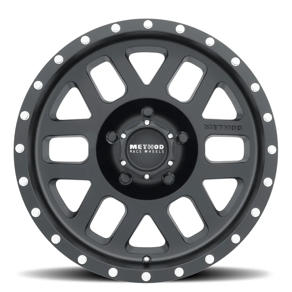 Method 17X8.5 Mesh Mr306 Bolt Pattern 5 On 127 Offset 0 Lip Size 1.81 Matte Black Mb Aluminum Wheel 2