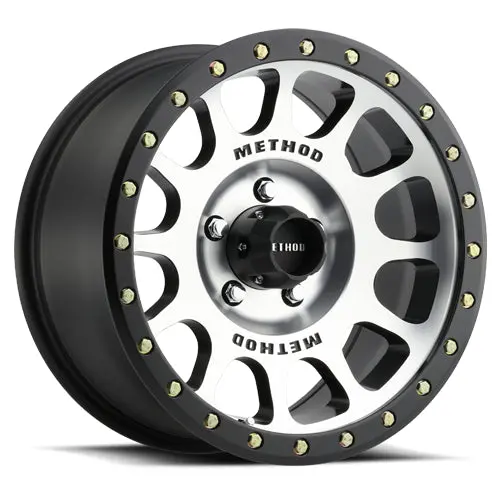 Method 18X9 Nv Mr305 Bolt Pattern 5 On 150 Offset 25 Lip Size 1.38 Black Bm Machined Face-Black Street Loc Aluminum Wheel 1