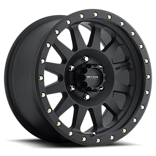 Method 15X8 Double Standard Mr304 Bolt Pattern 6 On 139.7 Offset -24 Lip Size 3.5 Matte Black Mb Aluminum Wheel 1