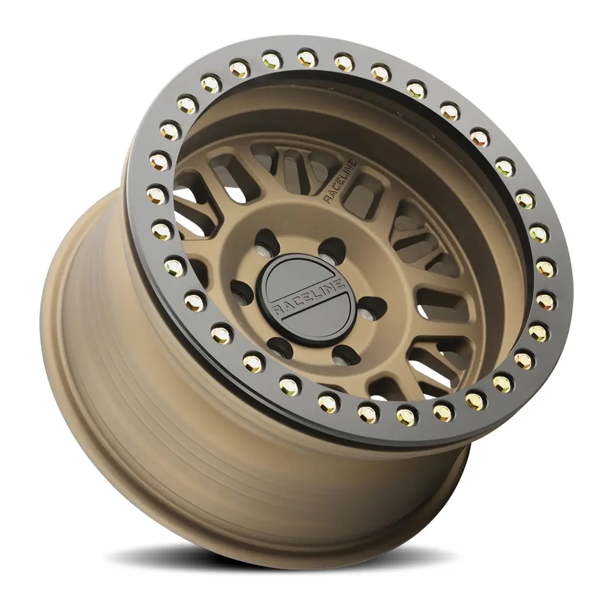 Aluminum Wheels 17X9 Ryno Cast Beadlock Rt951bz Textured Matte Bronze Black Beadlock Ring -38 Offset 5 On 127 Bolt Pattern 83.82 Bore Raceline 2