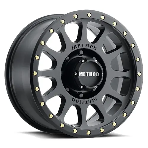 Method 18X9 Nv Hd Mr305 Bolt Pattern 8 On 165.1 Offset 18 Lip Size 1.38 Matte Black Mb Aluminum Wheel 1