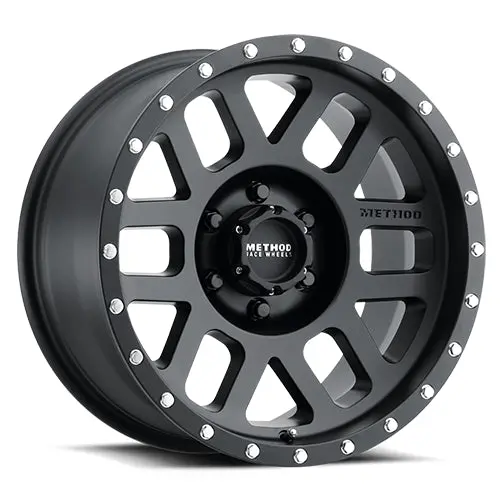 Method 17X8.5 Mesh Mr306 Bolt Pattern 6 On 135 Offset 0 Lip Size 1.81 Matte Black Mb Aluminum Wheel 1