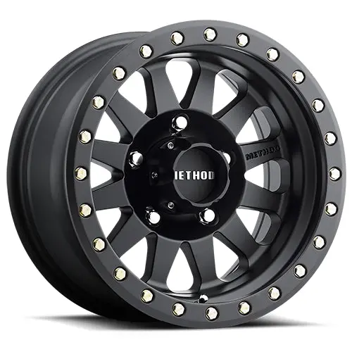 Method 15X10 Double Standard Mr304 Bolt Pattern 5 On 139.7 Offset -50 Lip Size 5.43 Matte Black Mb Aluminum Wheel 1