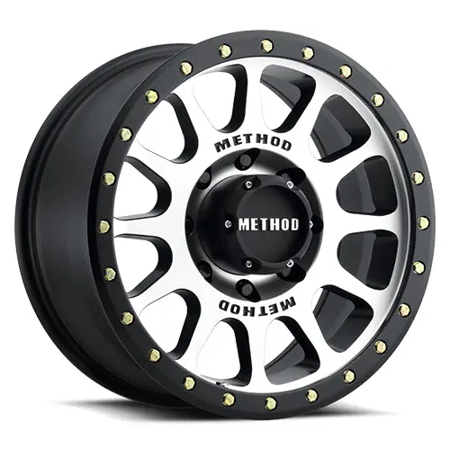 Method 17X8.5 Nv Mr305 Bolt Pattern 8 On 165.1 Offset 0 Lip Size 1.3 Black Bm Machined Face-Black Street Loc Aluminum Wheel 1