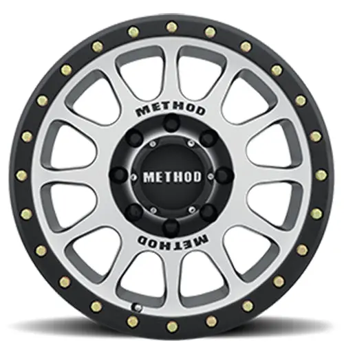 Method 17X8.5 Nv Mr305 Bolt Pattern 8 On 165.1 Offset 0 Lip Size 1.3 Black Bm Machined Face-Black Street Loc Aluminum Wheel 2