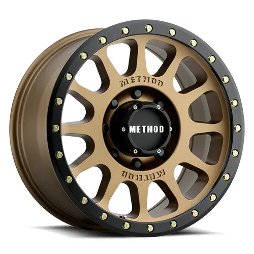 Method 20X9 Nv Mr305 Bolt Pattern 8 On 165.1 Offset 18 Lip Size 1.42 Method Bronze Brz Black Street Loc Aluminum Wheel 1