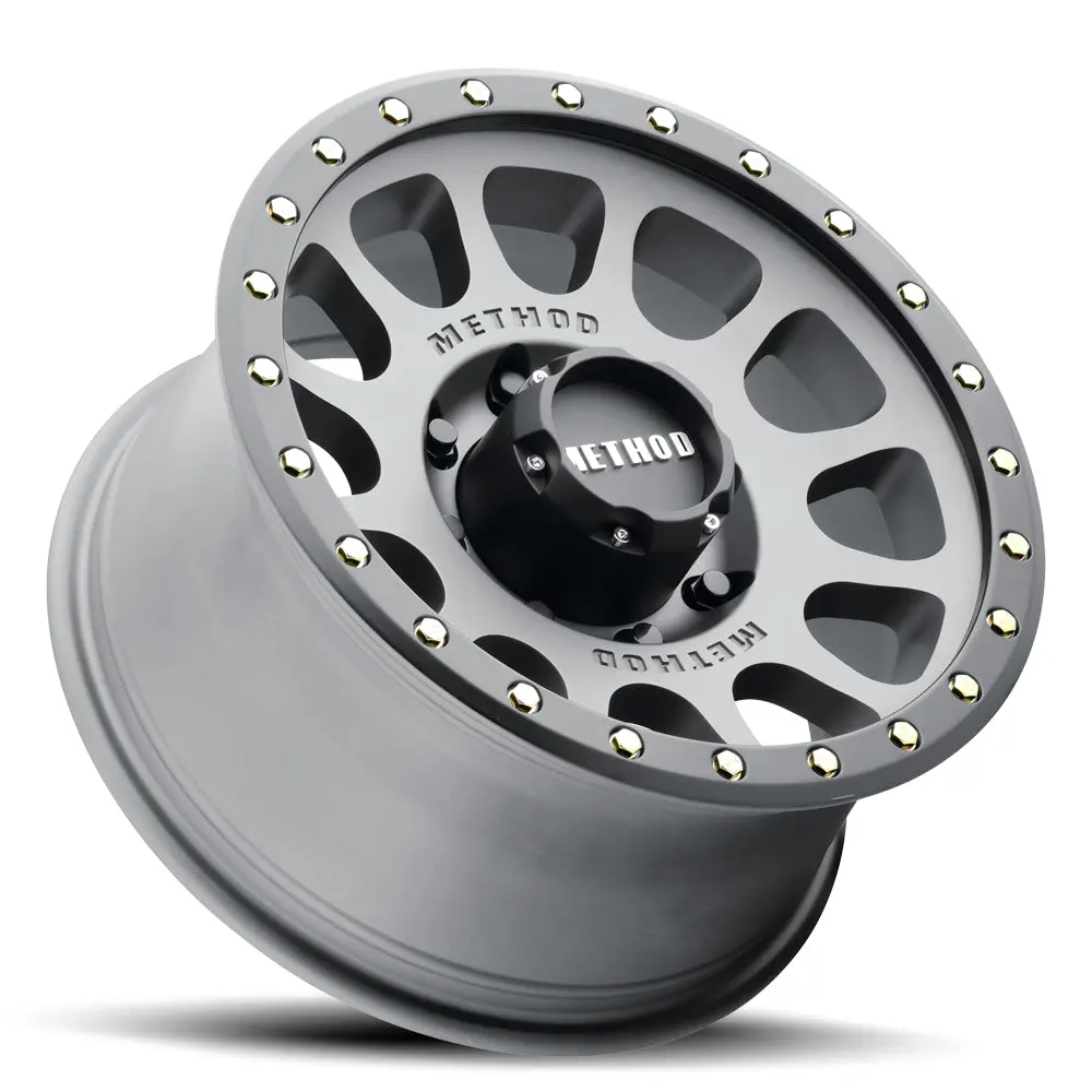 Method 17X8.5 Nv Mr305 Bolt Pattern 8 On 165.1 Offset 0 Lip Size 1.3 Titanium Tt Matte Black Lip Aluminum Wheel 2