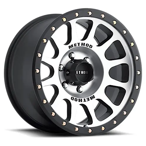 Method 18X9 Nv Mr305 Bolt Pattern 6 On 139.7 Offset 18 Lip Size 1.38 Black Bm Machined Face-Black Street Loc Aluminum Wheel 1