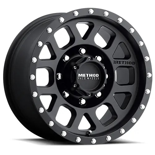 Method 18X9 Mesh Mr306 Bolt Pattern 8 On 170 Offset -12 Lip Size 1.85 Matte Black Mb Aluminum Wheel 1