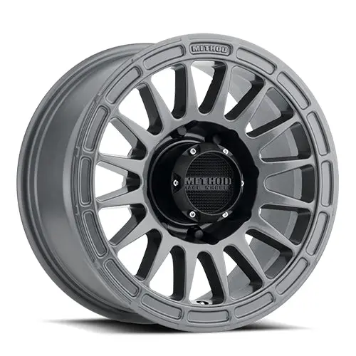 Method 17X8.5 Mr314 Bolt Pattern 8 On 165.1 Offset 0 Lip Size 0 Gloss Titanium Gy Aluminum Wheel 1